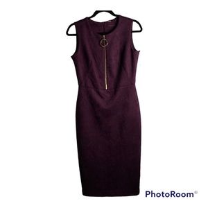 Calvin Klein Faux Suede Dress SZ 4